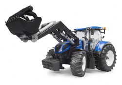 BRUDER - TRACTEUR NEW HOLLAND T7.340 AVEC CHARGEUR FRONTAL #03121